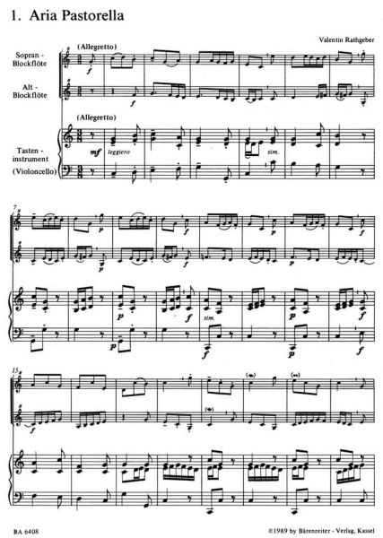 Aria Pastorella Rathgeber